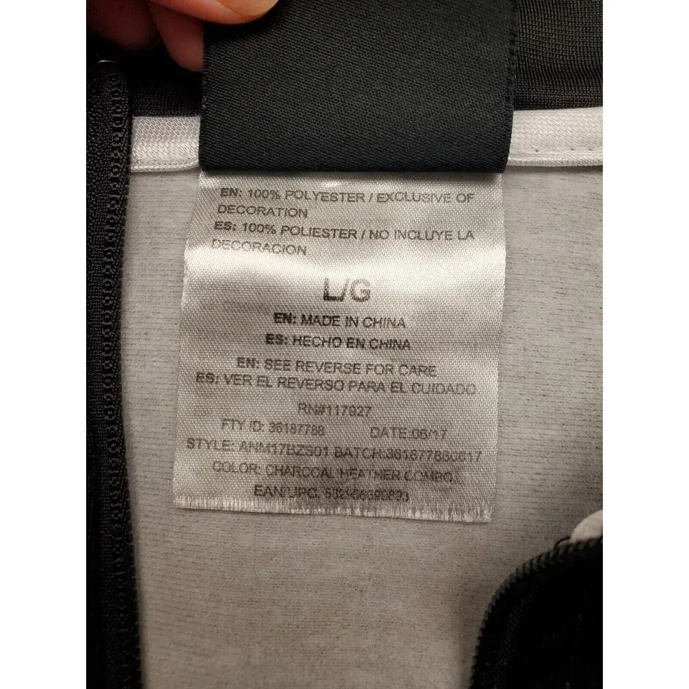 Men's AND1 Full Zip Hoodie Jacket w/ Pockets | Size Large - Picture 10 of 10